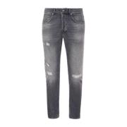 Dondup Morots-passform jeans med rivet effekt Gray, Herr