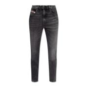 Diesel 1984 Slandy-High jeans Gray, Dam