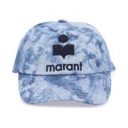 Isabel Marant Tyron Baseball Cap med broderat logotyp och tie-dye tryc...