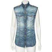 Balmain Pre-owned Pre-owned Bomull toppar Blue, Dam