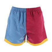 Bode Color Block Shorts inspirerade av jockeyjacka från 50-talet Multi...