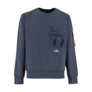 Parajumpers Modern Crewneck Sweatshirt Blue, Herr