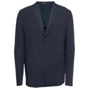 Armani Pre-owned Pre-owned Polyester ytterklder Blue, Dam