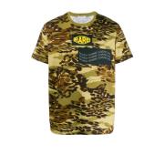 Givenchy Camouflage Print T Shirt Multicolor, Herr