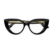 Gucci RivetsLarge Glasögonbågar Black, Dam