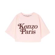 Kenzo Logo Print T-shirts och Polos Pink, Dam