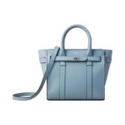 Mulberry Mini Zipped Bayswater Axelväska Blue, Dam