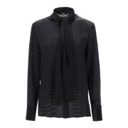 Versace Blouses Shirts Black, Dam