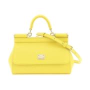 Dolce & Gabbana Sicily Mini Handväska Yellow, Dam