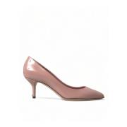 Dolce & Gabbana Rosa Patentläder Stiletto Pumps Pink, Dam