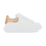 Alexander McQueen Oversize Lädersneakers med Gummisula White, Dam