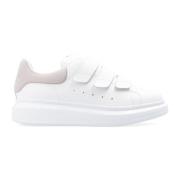 Alexander McQueen Larry Velcro Strap Sneakers White, Dam