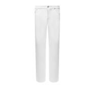 Brunello Cucinelli Skinny Denim Jeans med Logodetalj White, Herr