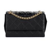 Tory Burch Fleming Soft Svart Läder Axelväska Black, Dam