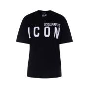Dsquared2 Stilfull T-Shirt Black, Dam