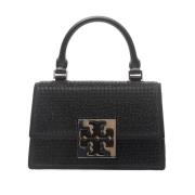 Tory Burch Svart Microstrass Mini Top-Handle Black, Dam