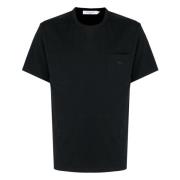 Maison Kitsuné Fox Patch Komfort T-shirt Black, Herr