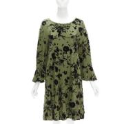 Dries van Noten Pre-owned Pre-owned Bomull klnningar Green, Dam