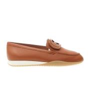 Hogan Läder Olimpia Z Moccasin Brown, Dam