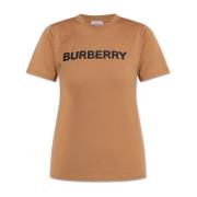 Burberry T-shirt med logotyp Brown, Dam