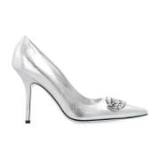 Dsquared2 Stiletto pumps med logotyp Gray, Dam