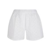 Kenzo Beige Broderade Shorts Beige, Dam