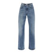 Pinko Lös jeans med vida ben i vintage-tvättad stil Blue, Dam