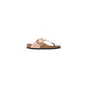 Birkenstock Gizeh Big Buckle Sandaler Beige, Dam