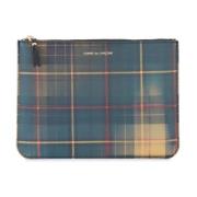 Comme des Garçons Lenticular-Effekt Tartan Pouch Multicolor, Herr