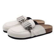 Bervicato Vit Läder Slip-on Pantolette White, Dam