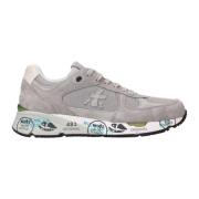 Premiata Vintage Sneakers med Levande Detaljer Gray, Herr