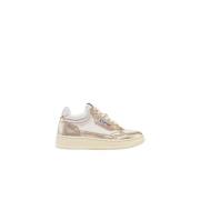 Autry Vita Platine Open Mid Sneakers Pink, Dam