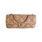 Chanel Vintage Pre-owned Laeder chanel-vskor Beige, Dam