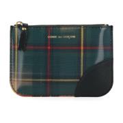 Comme des Garçons Lenticular Tartan Gul och Grön Plånbok Multicolor, U...