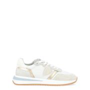 Philippe Model Tropez 2.1 Mondial Sneaker i vitt med platindetaljer Wh...