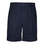 Lardini Linneshorts med sidofickor Blue, Herr