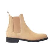 Scarosso Tapered Chelsea Boot med gummisula Beige, Dam