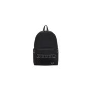 Fred Perry Nylon Ryggsäck med Logostrip Black, Unisex