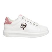 Karl Lagerfeld K/Ikonik Kapri Sneakers - Snörning, Enfärgat Mönster Wh...