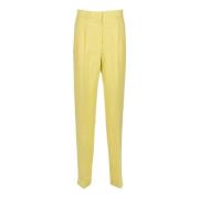 Msgm Gula Straight Leg Byxor Yellow, Dam