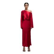 Ahlvar Gallery Alma kortad blus Red, Dam