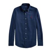 Polo Ralph Lauren Slim Linneskjorta Blue, Herr