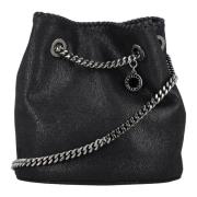 Stella McCartney Svart Falabella Bucket Bag Black, Dam