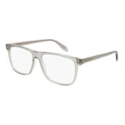 Alexander McQueen Beige Eyewear Frames Beige, Unisex