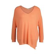 Amélie & Amélie V-neck Knitwear Orange, Dam