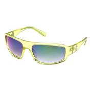 Guess Shiny Yellow/Smoke Sunglasses Yellow, Unisex