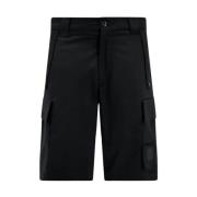 C.p. Company Cargo Shorts i Stretch Bomull, Svart Black, Herr