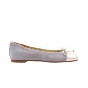 Luca Grossi Stiliga Ballerina Flats Gray, Dam