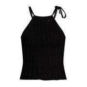 Halfboy Off-shoulder topp med öppet mönster Black, Dam