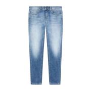 Dondup Cropped Jeans Blue, Dam